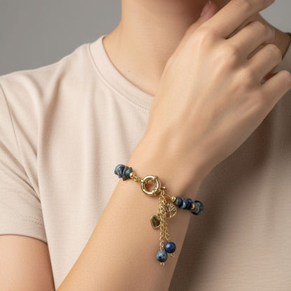 Blue Aura Bracelet | Sodalite Stone - For Women | Includes: Bracelet