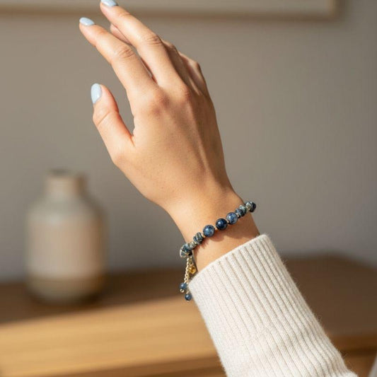 Blue Aura Bracelet | Sodalite Stone - For Women | Includes: Bracelet