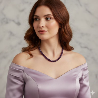Bold Calm Necklace | Amethyst - For Women | Includes: Necklace