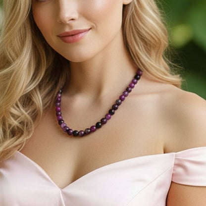 Bold Courage Necklace | Purple Emerald - For Women | Includes: Necklace