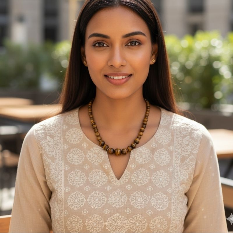 Bold Guardian Necklace | Tiger Eye Stone - For Women | Includes: Necklace