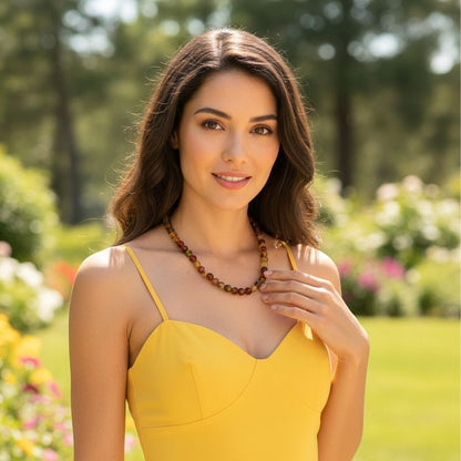 Bold Harmony Necklace | Mix Jade - For Women | Includes: Necklace