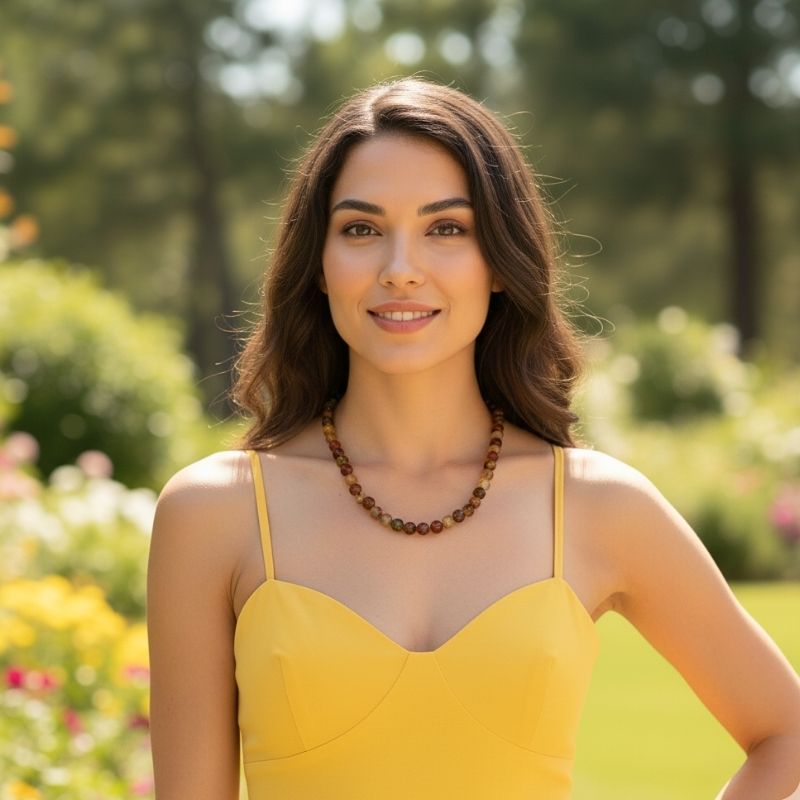 Bold Harmony Necklace | Mix Jade - For Women | Includes: Necklace