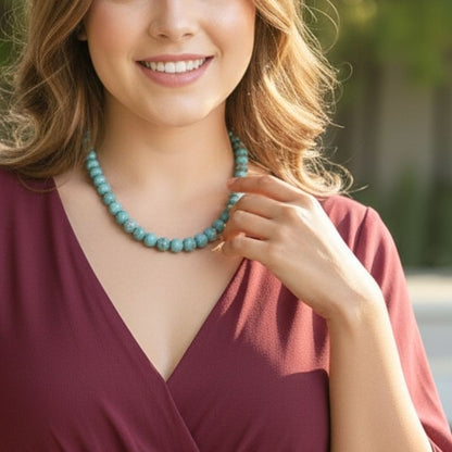 Bold Serenity Necklace | Aquamarine - For Women | Includes: Necklace