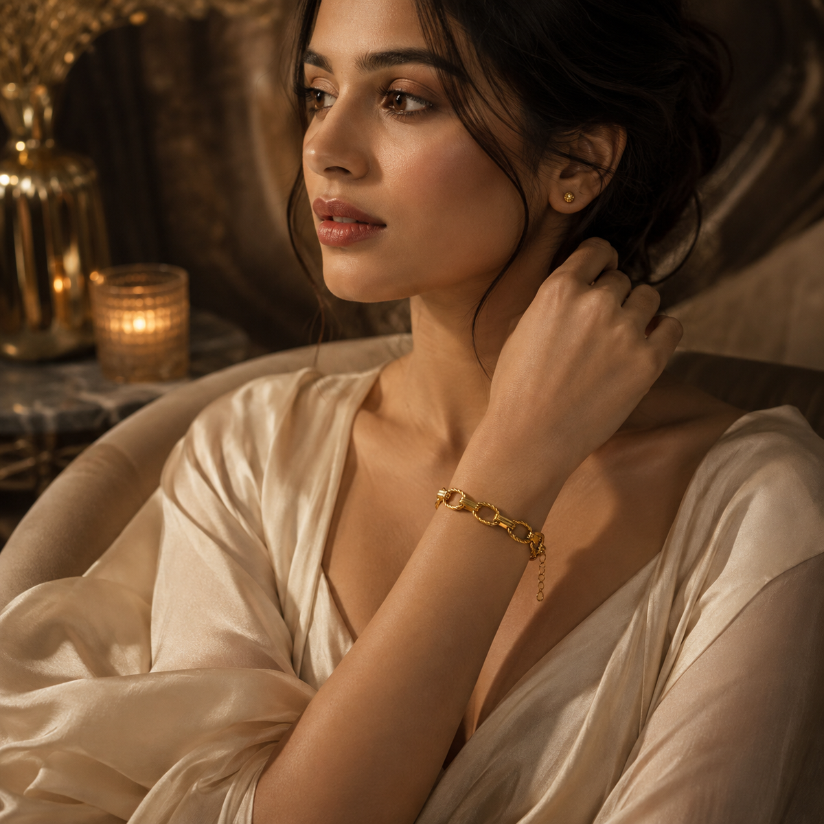 Heritage TWISTED OVAL LINK Bracelet | Gold-Tone - For Women | Includes: Bracelet