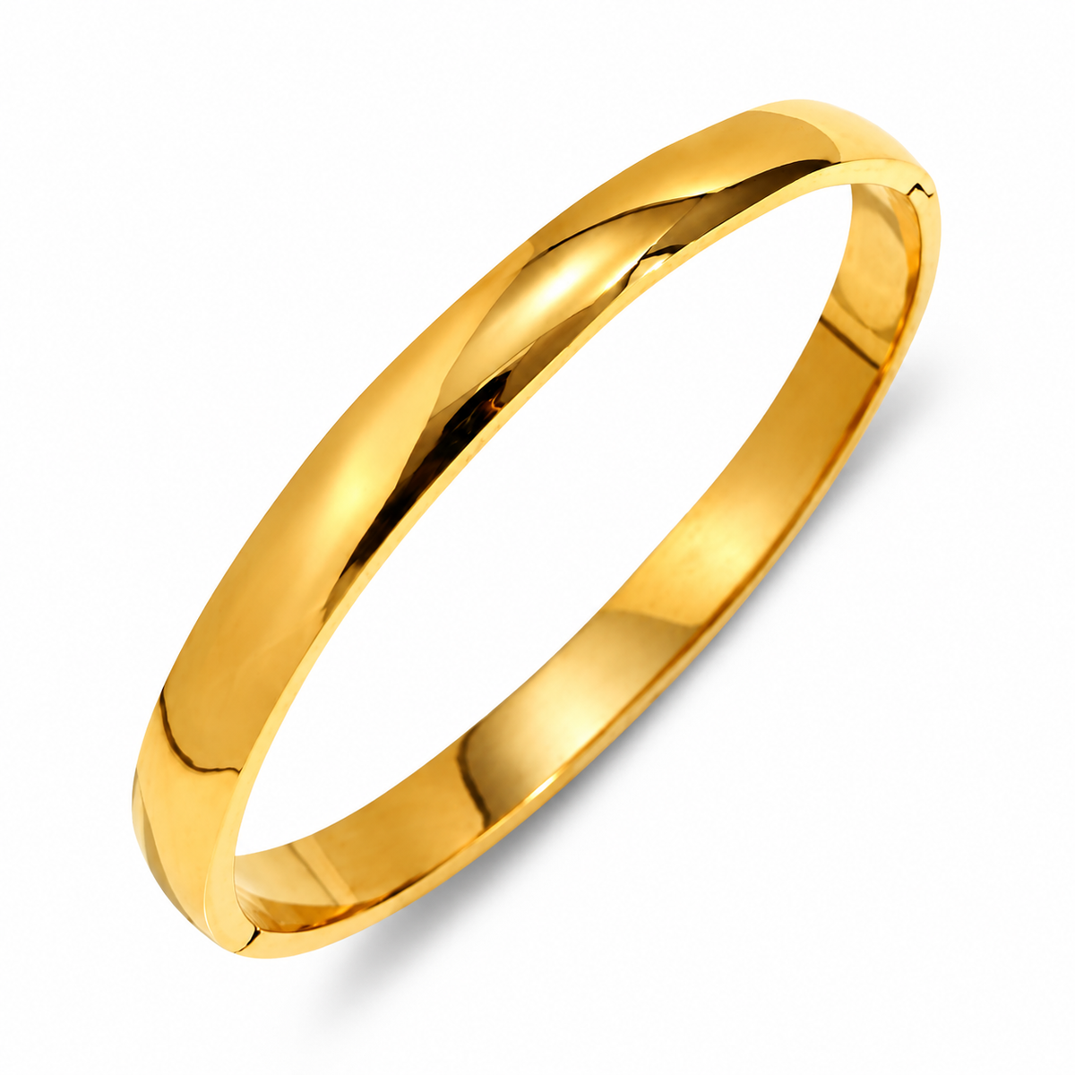 Statement WIDE POLISHED Bangle | Gold-Tone - For Women | Includes: Bangle