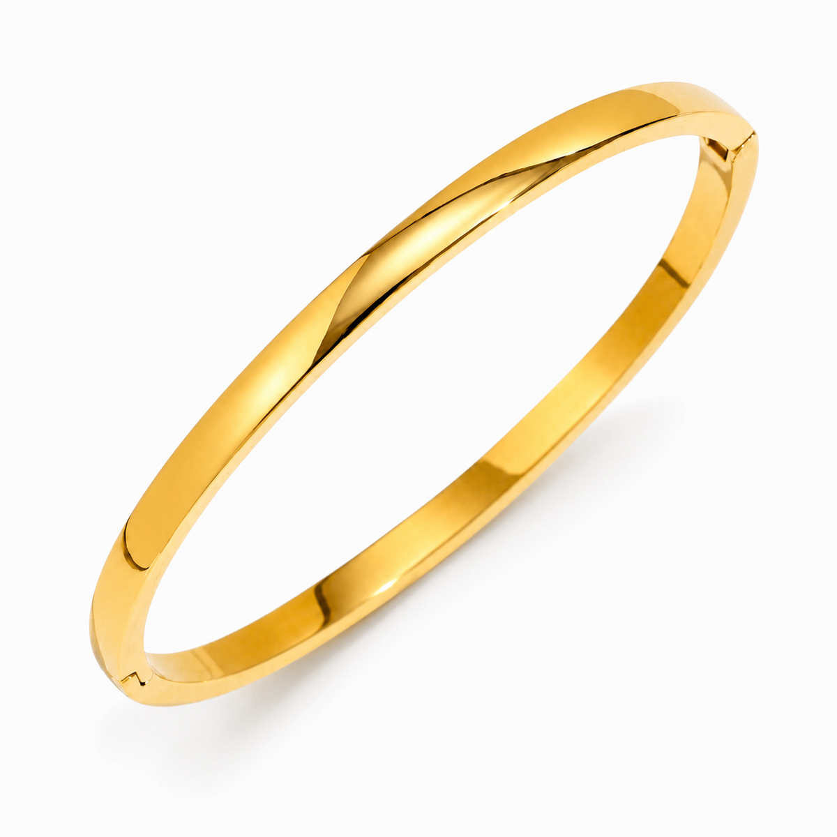 Essential SLIM POLISHED Bangle | Gold-Tone - For Women | Includes: Bangle