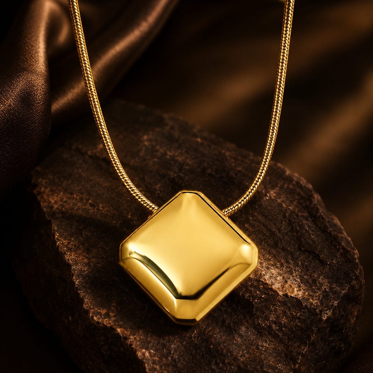 Forma SOFT DIAMOND-SHAPE Necklace | Gold-Tone - For Women | Includes: Necklace