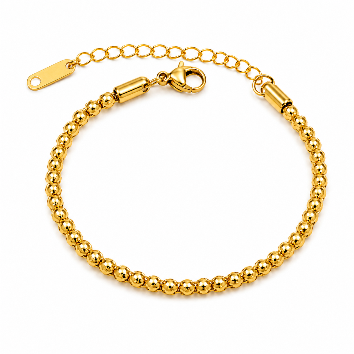 Gleam FACETED BEAD Bracelet | Gold-Tone - For Women | Includes: Bracelet