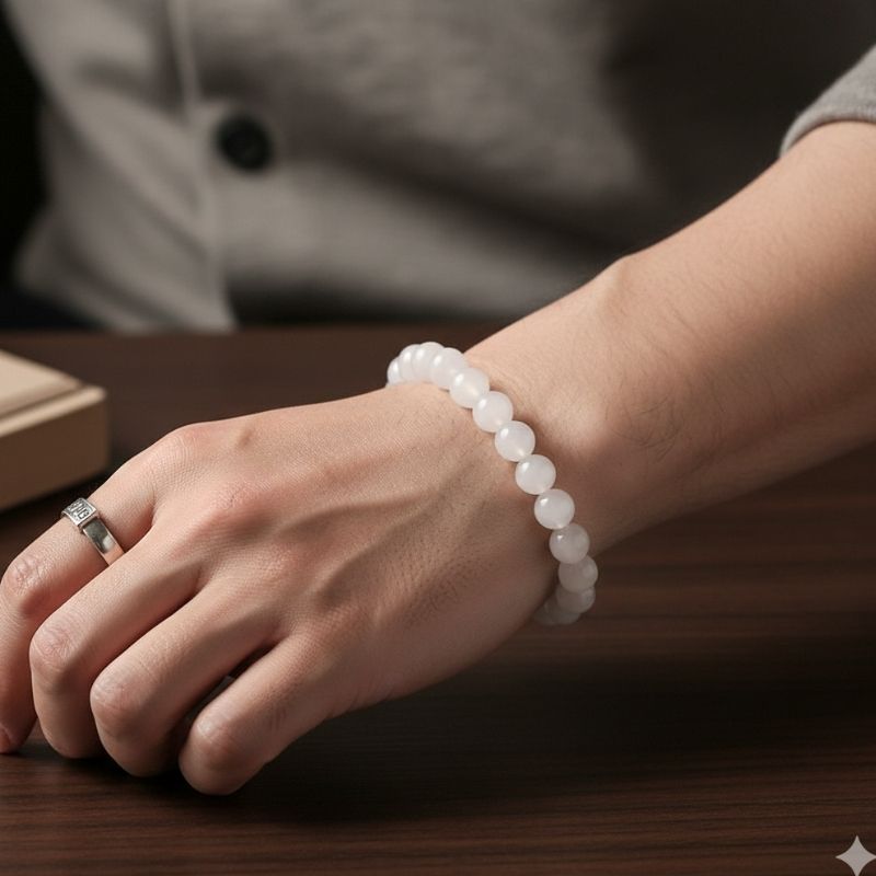Clarity Bracelet | White Quartz - For Unisex | Includes: Bracelet