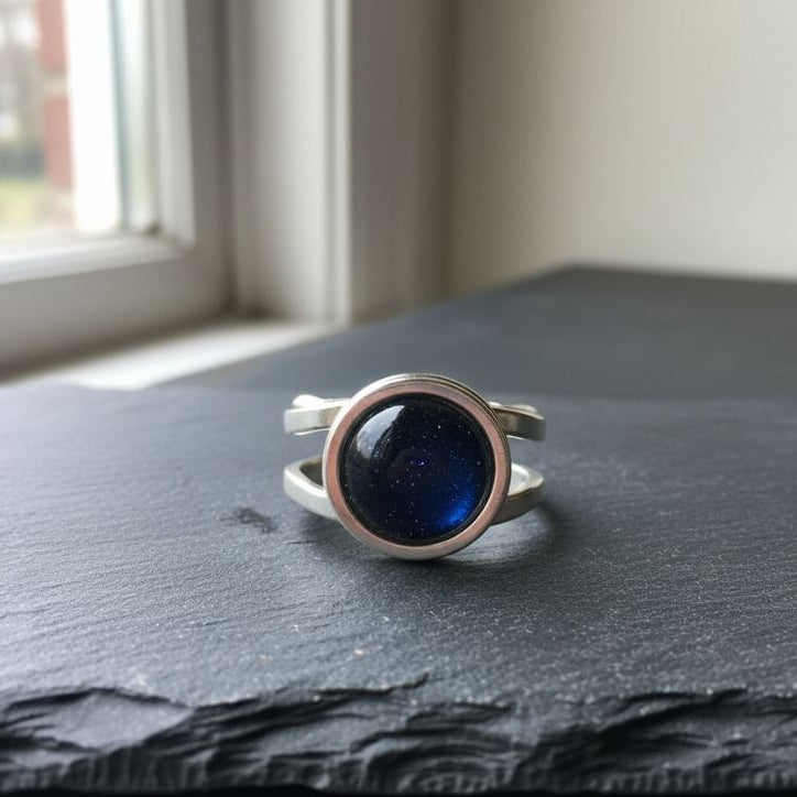Confidence Adjustable Ring | Blue Sandstone - | Includes: Ring