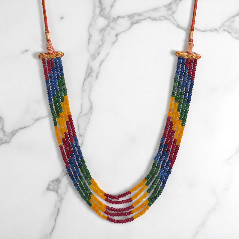 Infinite Prism 5 Layered Necklace | Multi-Stone - For Women | Includes: Necklace