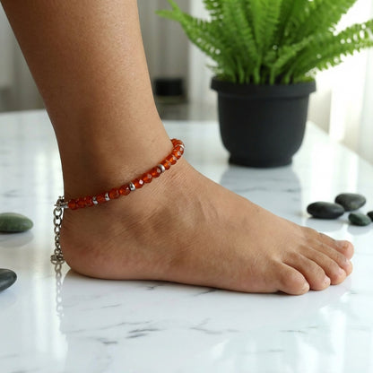 Playful Onyx Anklet | Onyx Stone - For Girl Kids | Includes: Anklet