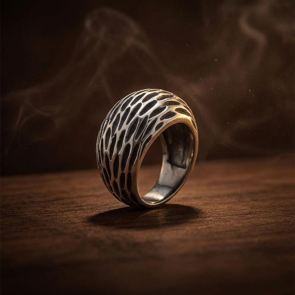 Midnight Vortex Statement Ring | Titanium Steel Ring  | Includes: Ring
