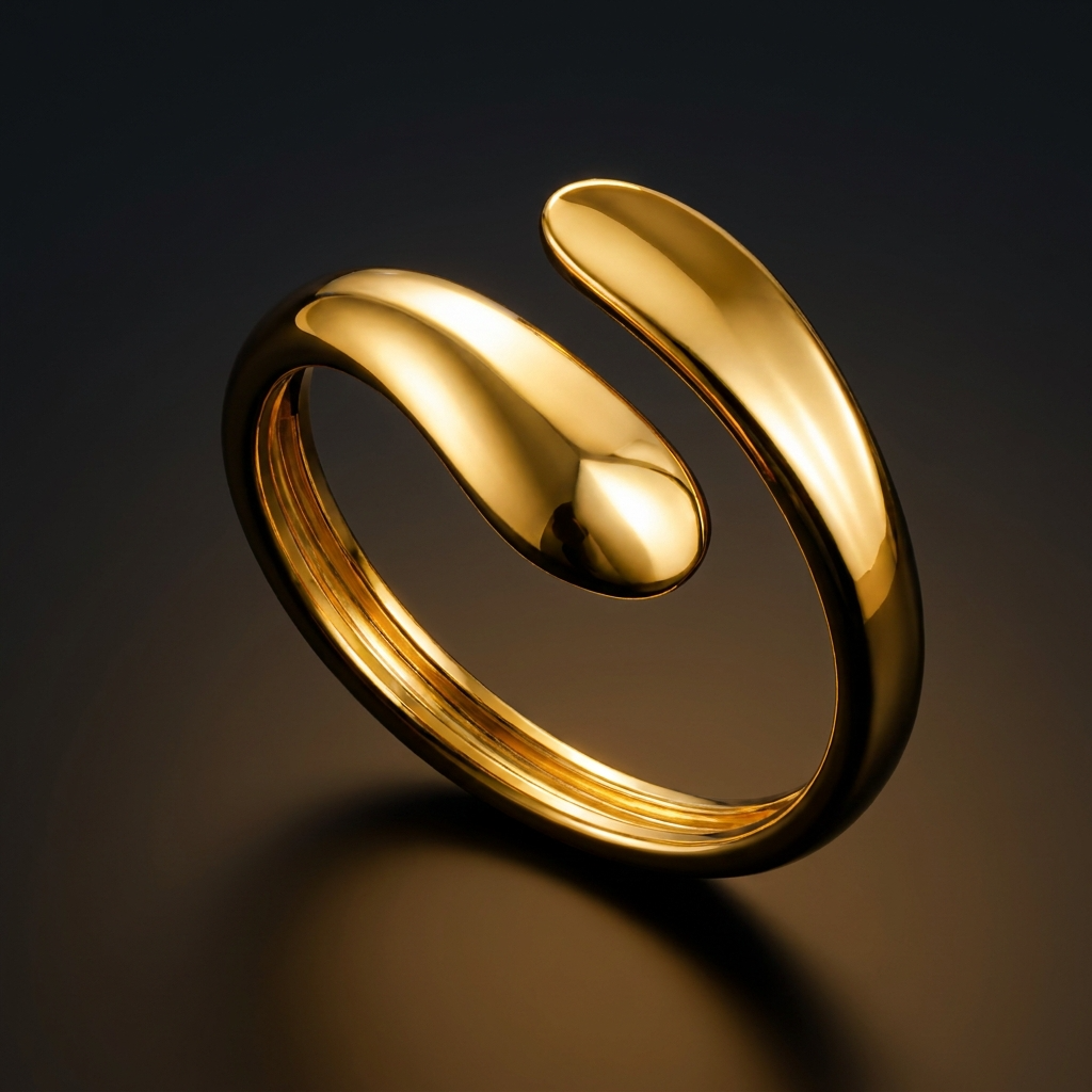 Trendy Embrace Flexi Size Ring | 18K PVD Gold Plated- For Women | Includes: Ring