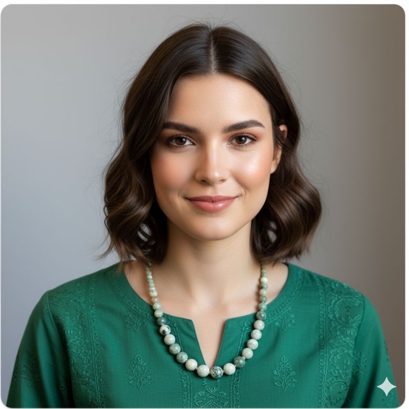 Earthbound Serenity Necklace | Tree Agate Stone - For Women | Includes: Necklace