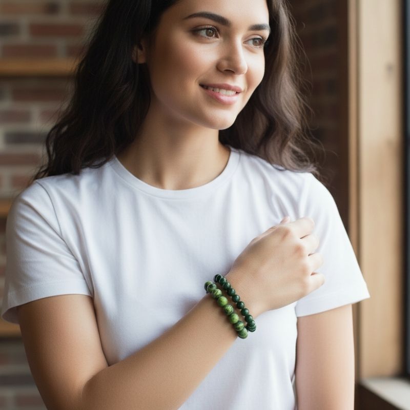 Endurance Stacked Bracelets | Rhyolite - For Unisex | Includes: Bracelets (Set of 2)