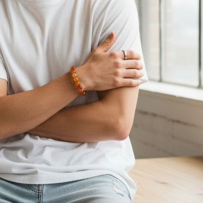 Energy Bracelet | Carnelian - For Unisex | Includes: Bracelet