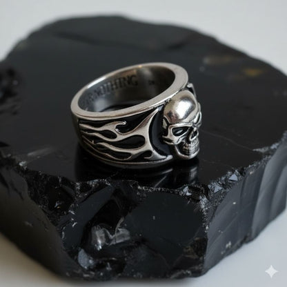 Fear Nothing Skull Ring | Premium Alloy - For Men | Includes: Ring