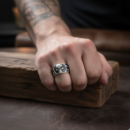 Fear Nothing Skull Ring | Premium Alloy - For Men | Includes: Ring