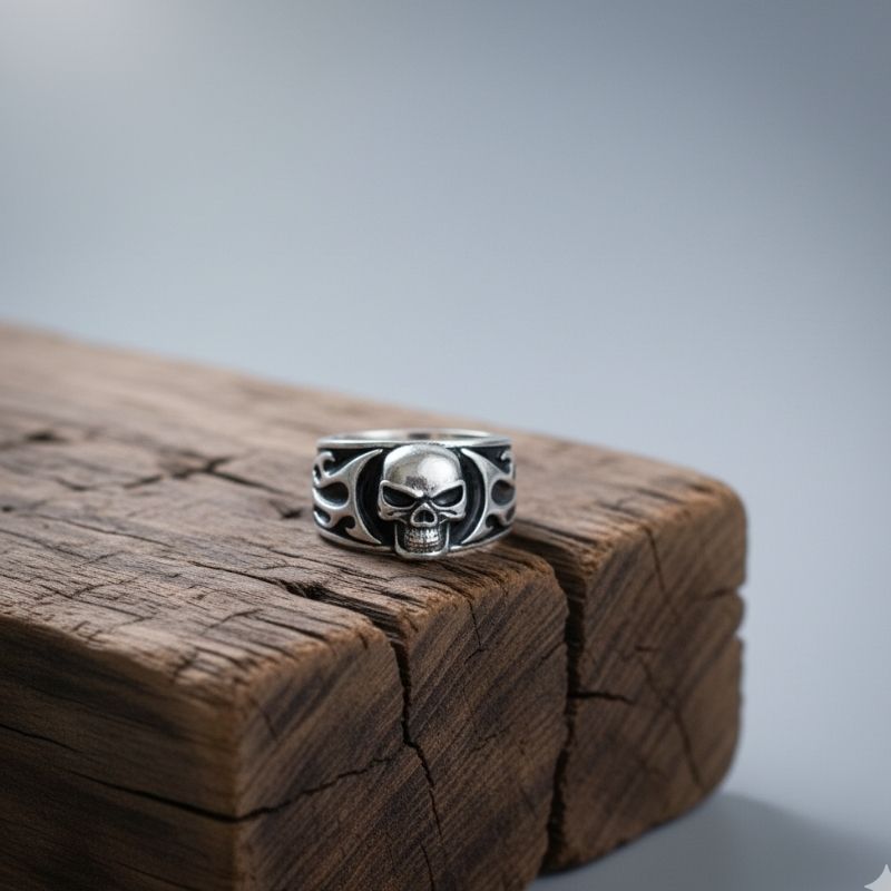 Fear Nothing Skull Ring | Premium Alloy - For Men | Includes: Ring