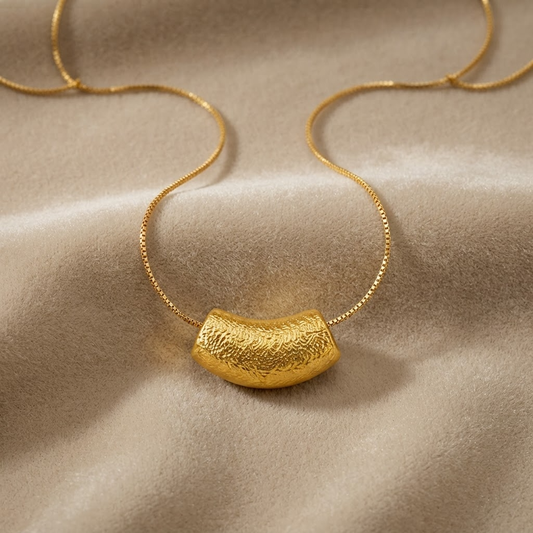Terra TEXTURED ARC Necklace | Gold-Tone - For Women | Includes: Necklace