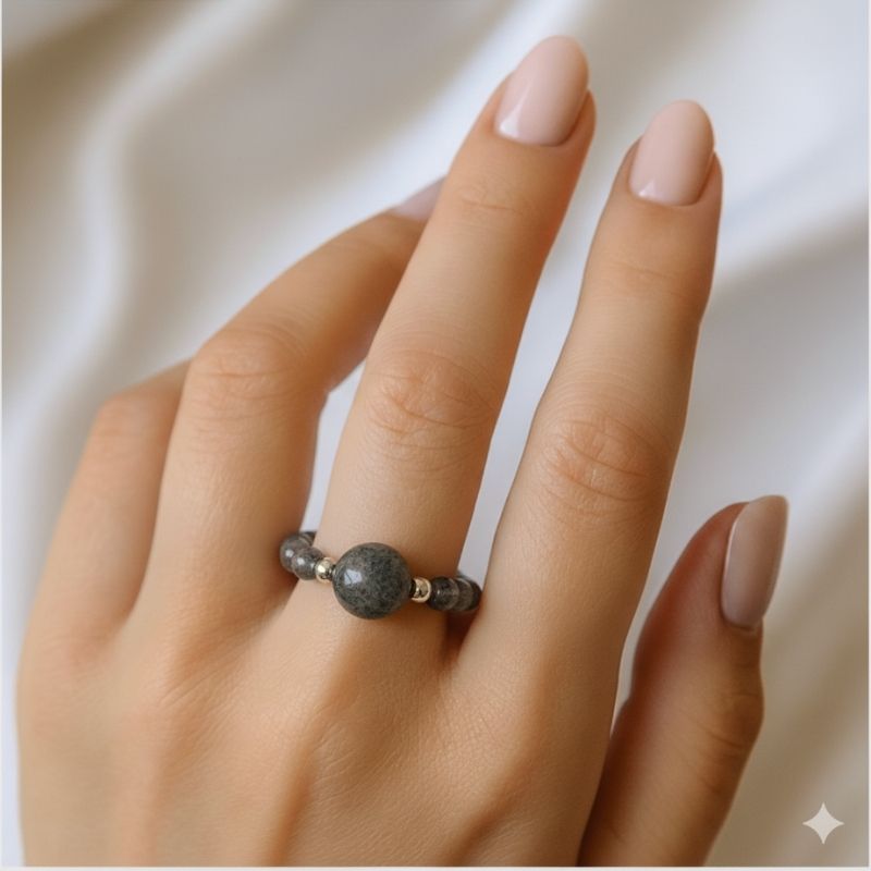 Flexi Modern Rings | Agate & Quartz - For Women | Includes: Rings (Set of 2)