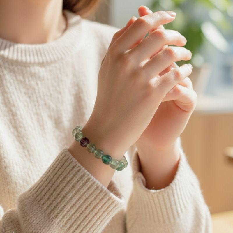 Focus Bracelet | Fluorite - For Unisex | Includes: Bracelet