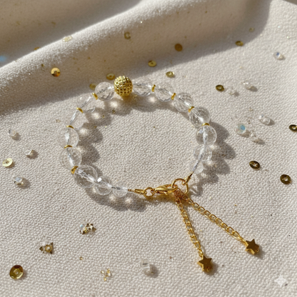 Radiance Glow Bracelet | Faceted Clear Quartz - For Women | Includes: Bracelet