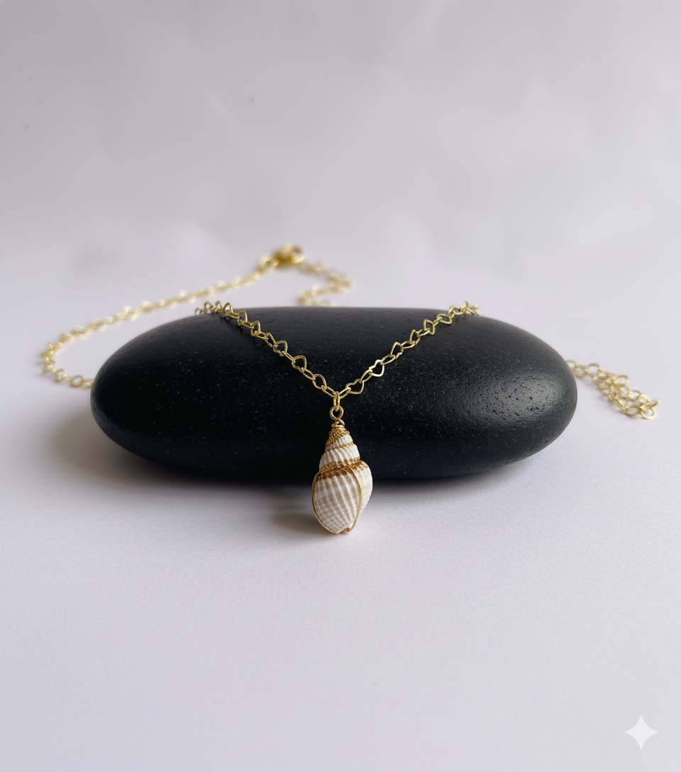 Nutmeg Seashell Necklace | Natural Nutmeg Seashell- For Women | Includes: Necklace