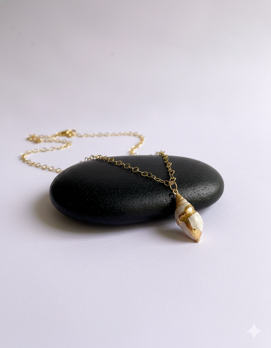 Whelk Shell Necklace | Common Whelk Shell- For Women | Includes: Necklace