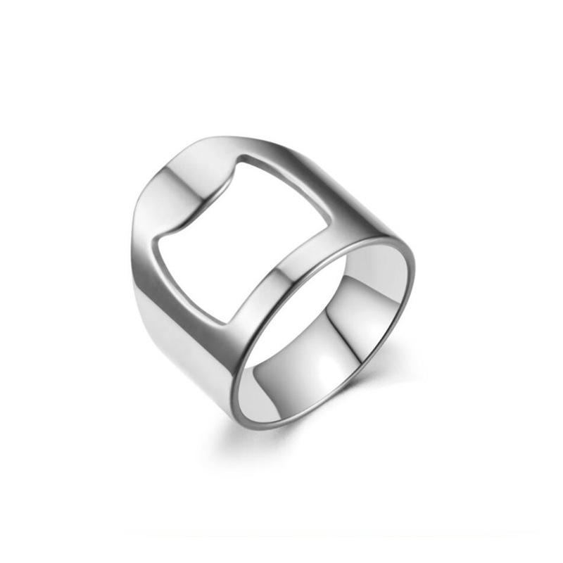 Funky Steel Bottle Opener Ring | REAL Steel– For Men | Includes: Ring