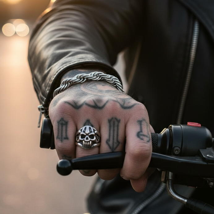 Ultra Bold Solid Steel Everyday Rope Chain Bracelet | TITANIUM STEEL - For Men | Includes: Bracelet