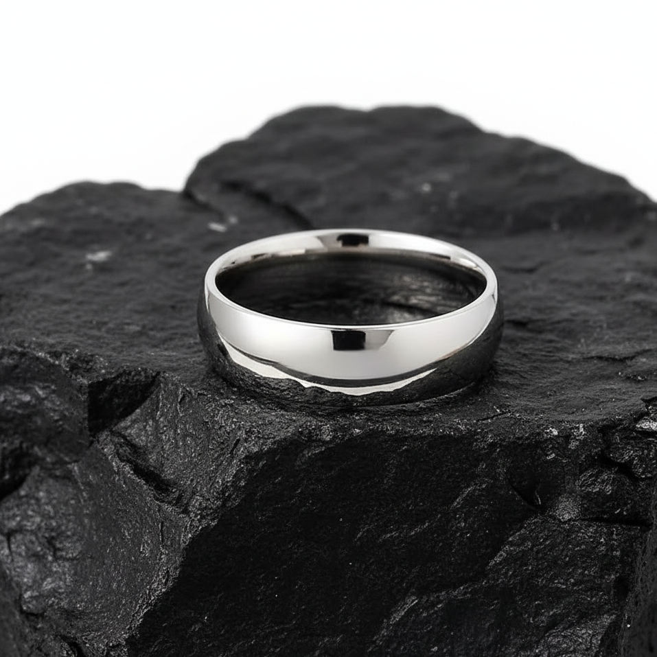 Everyday Ring with REAL STEEL Finish | Stainless Steel– For Men | Includes: Ring