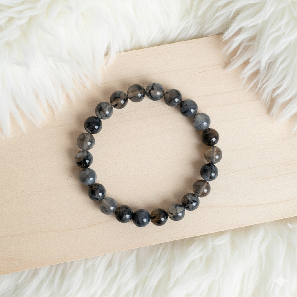 Mystic Bracelet Set | Black Obsidian & Dragon Vein - For Unisex | Includes: Bracelets (Set of 2)