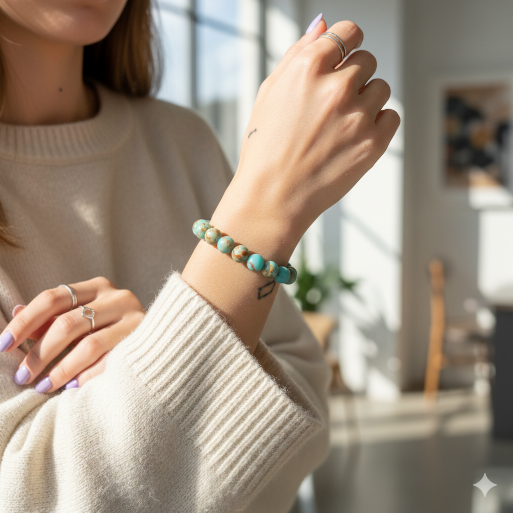 Calm Bracelet | Aqua Terra Jasper | Includes: Bracelet