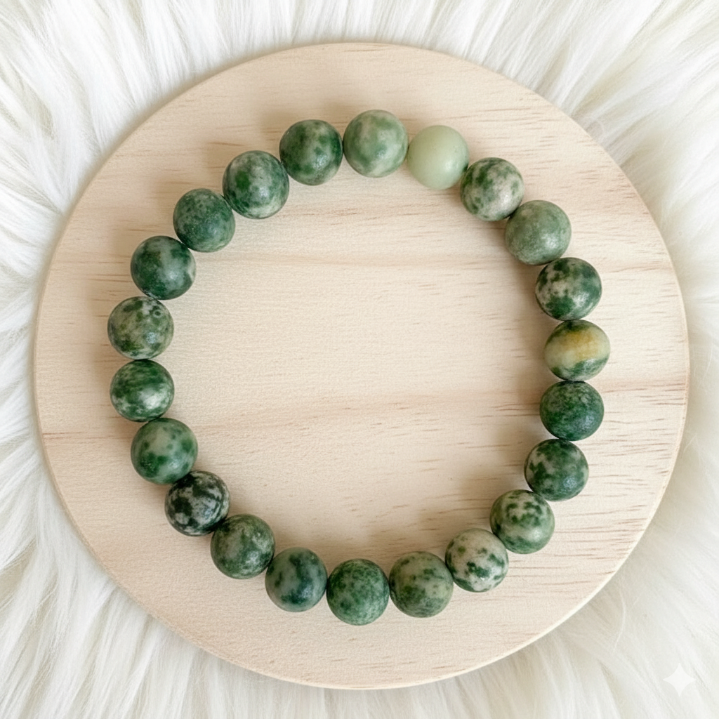 Luck Bracelet | Green Spot Agate | Includes: Bracelet