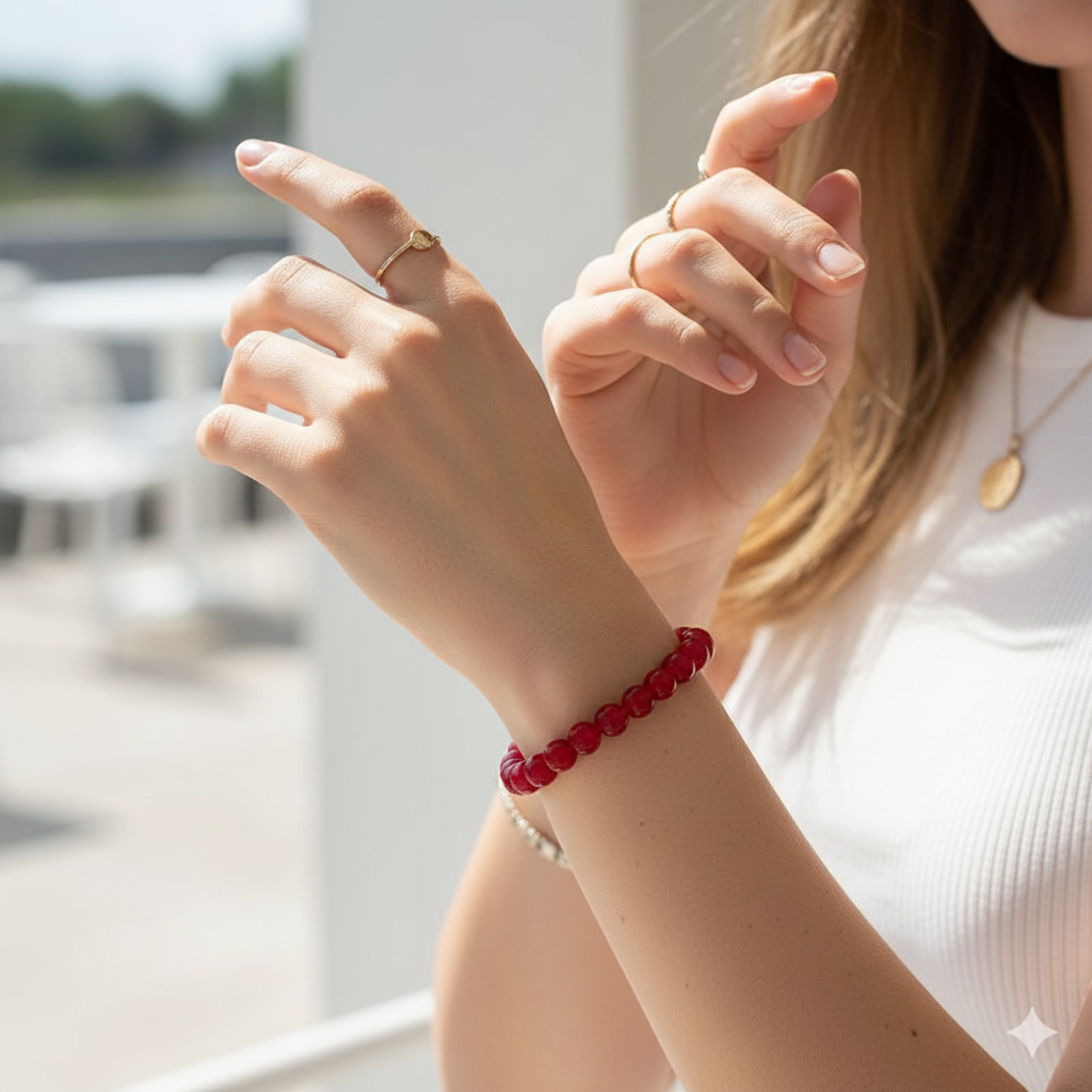 Love Bracelet | Pink Onyx | Includes: Bracelet
