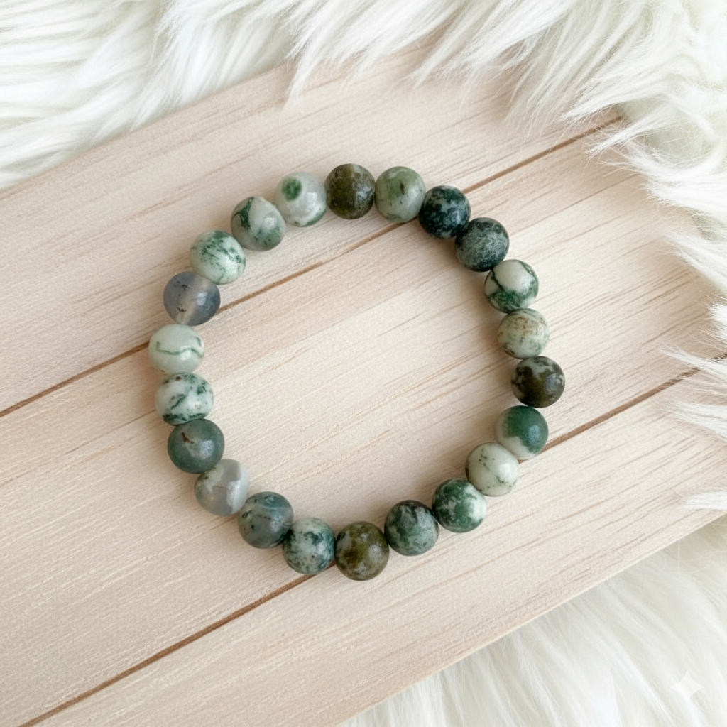 Tree Harmony Bracelet | Tree Agate | Includes: Bracelet