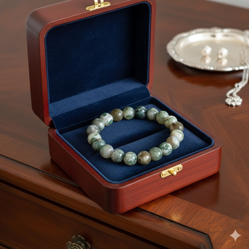 Tree Harmony Bracelet | Tree Agate | Includes: Bracelet