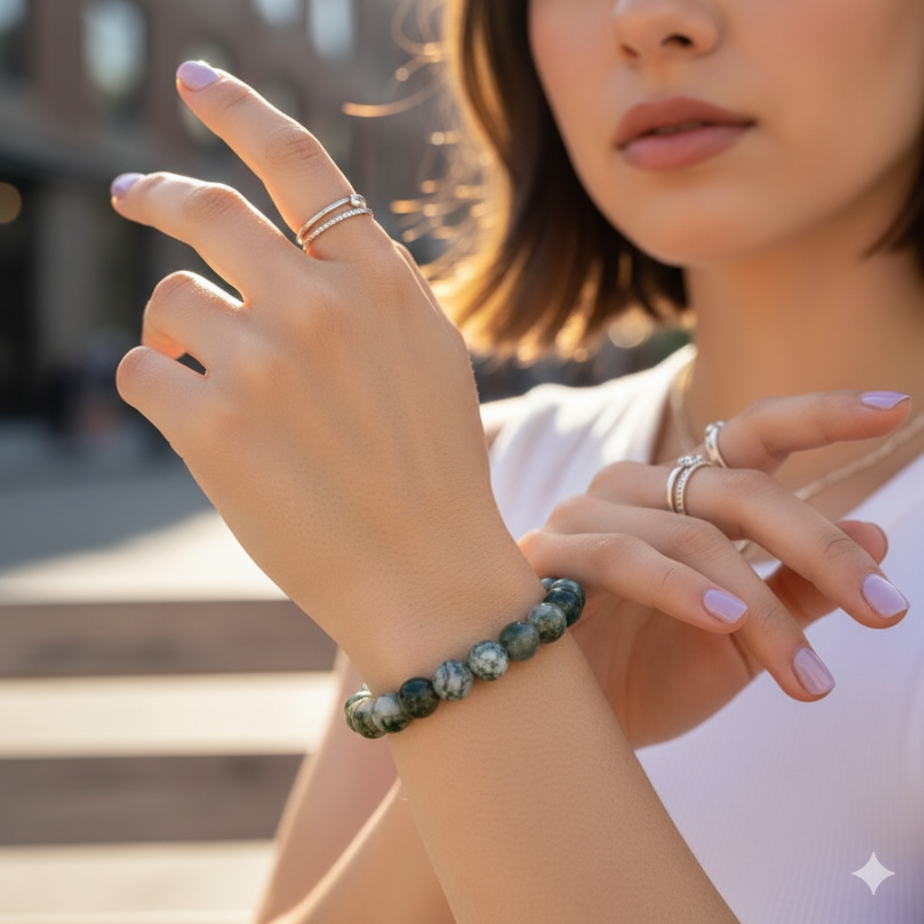 Tree Harmony Bracelet | Tree Agate | Includes: Bracelet
