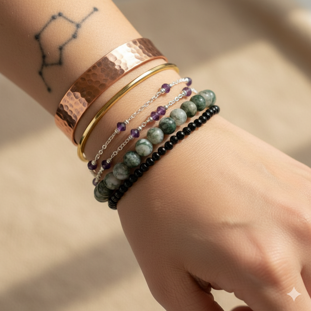 Tree Harmony Bracelet | Tree Agate | Includes: Bracelet