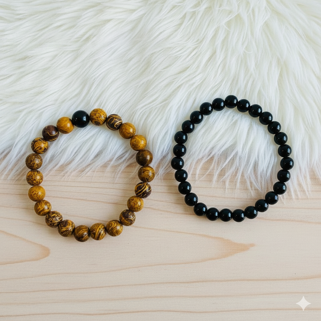 Wisdom Stacked Bracelet Set Of 2 | Mariam Stone | Includes: Bracelets (Set of 2)