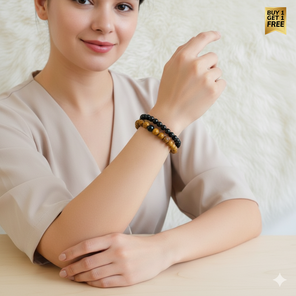 Wisdom Stacked Bracelet Set Of 2 | Mariam Stone | Includes: Bracelets (Set of 2)