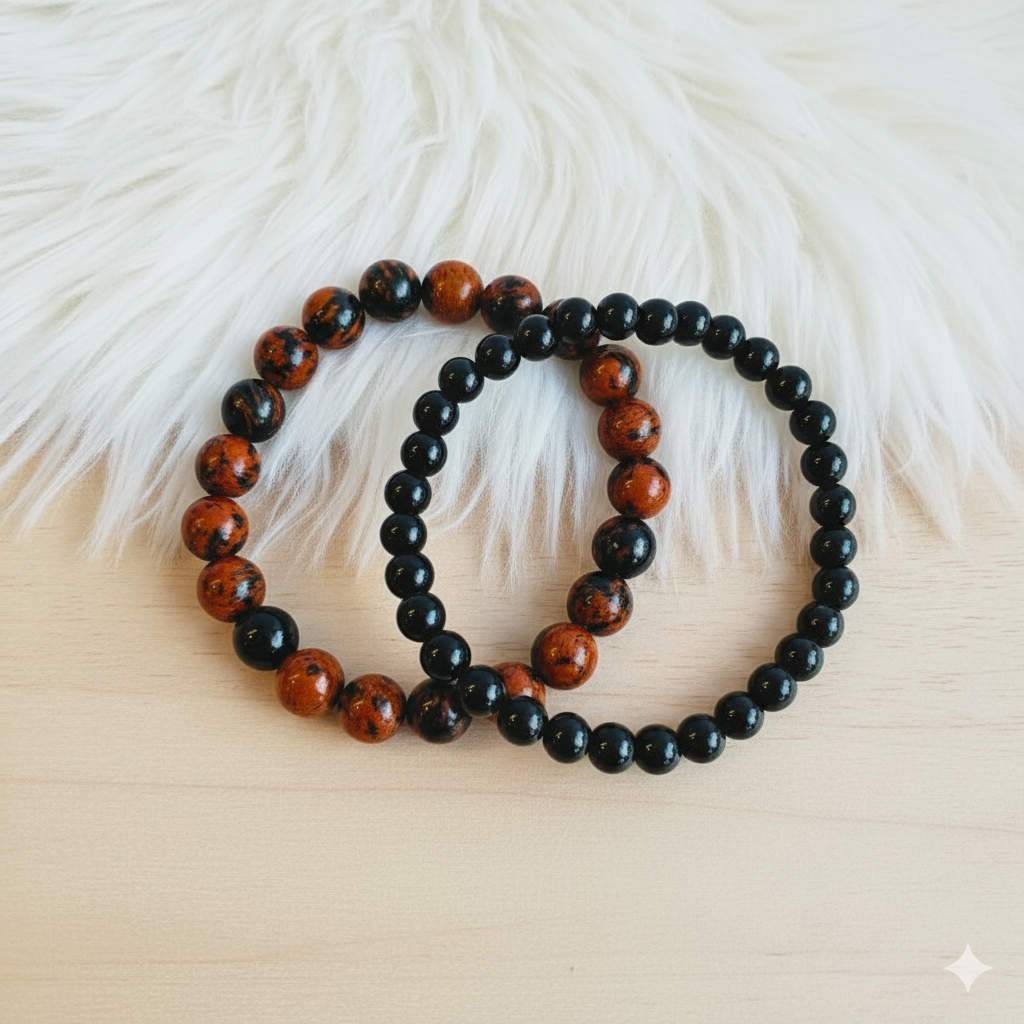 Grace Stacked Bracelet Set Of 2 | Gold Swan Stone | Includes: Bracelets (Set of 2)