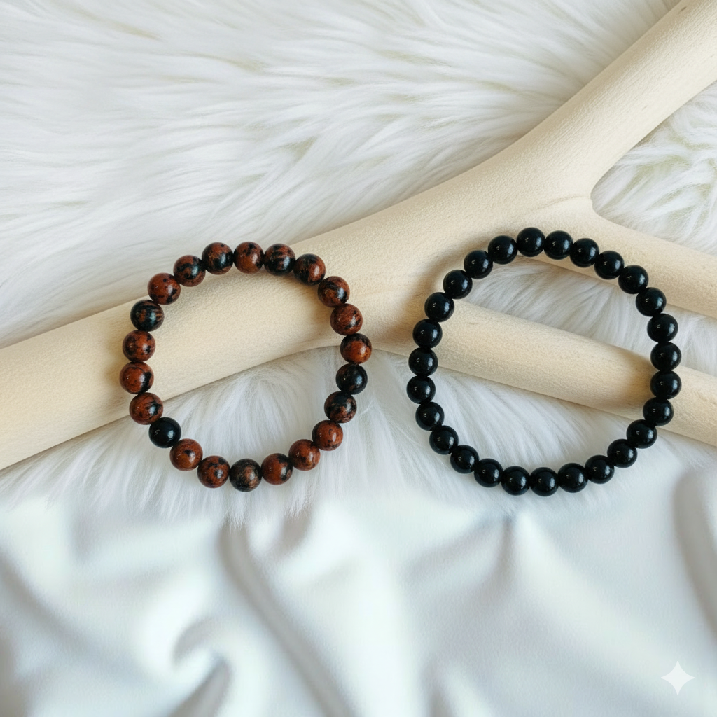 Grace Stacked Bracelet Set Of 2 | Gold Swan Stone | Includes: Bracelets (Set of 2)