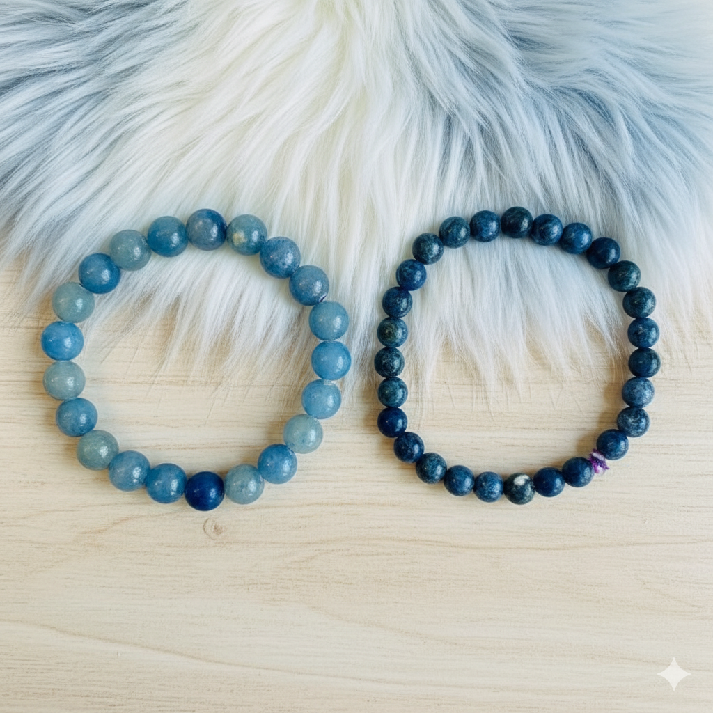 Focus Stacked Bracelet Set Of 2 | Blue Aventurine | Includes: Bracelets (Set of 2)