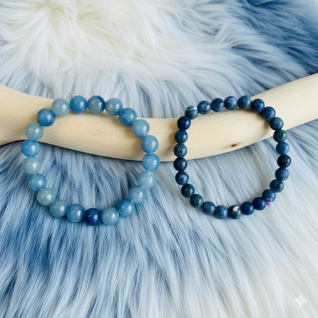 Focus Stacked Bracelet Set Of 2 | Blue Aventurine | Includes: Bracelets (Set of 2)