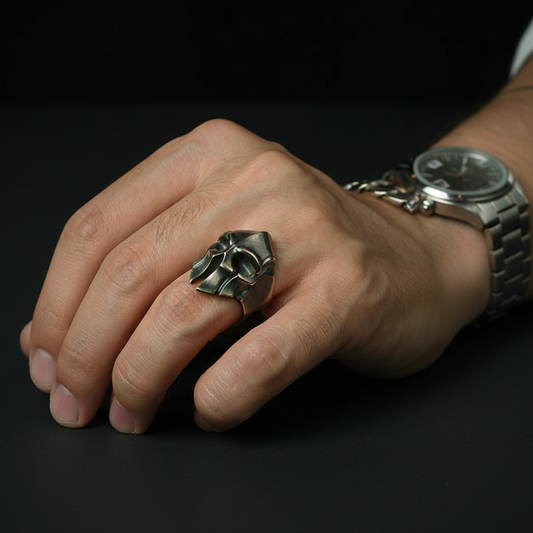 Knight Warrior Ring | REAL STEEL– For Men | Includes: Ring