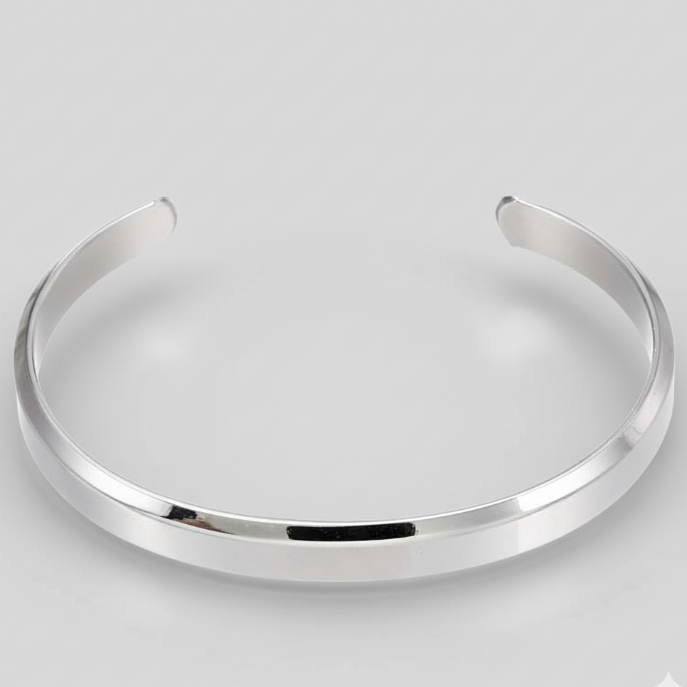Solid Everyday Cuff Bracelet | TITANIUM STEEL - For Men | Includes: Bracelet